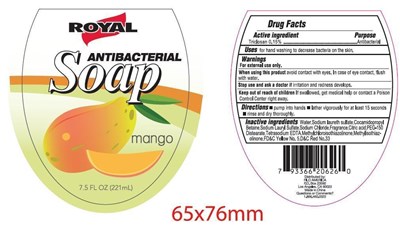 Royal Antibacterial mango 221ml.jpg label image - Royal Antibacterial mango 221ml
